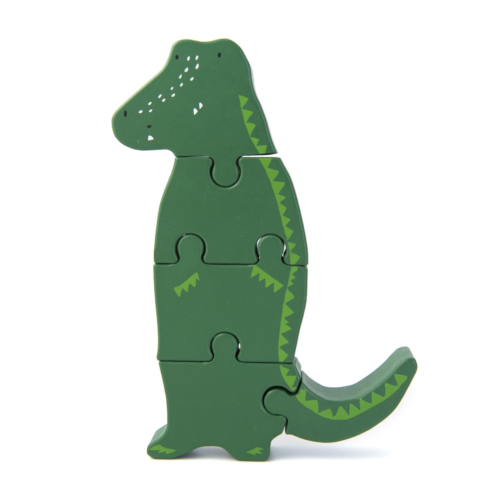 Puzzle de animales de madera - Mr. Crocodile